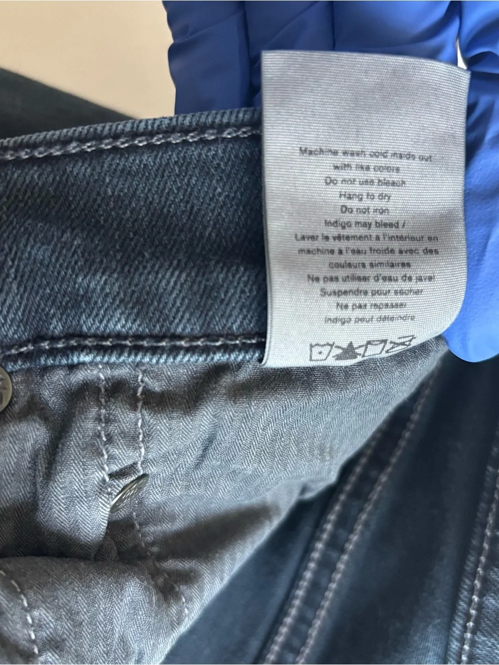 rag & bone Fit 2 Slim Men's Jeans Size 33 Minna Dark Indigo Overdye Stretch